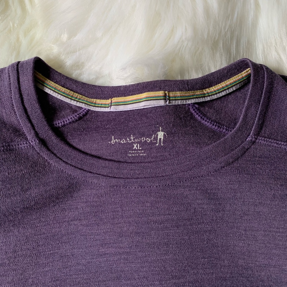 Smartwool Merino Wool 250 Purple Base Layer Sz XL - Picture 4 of 8